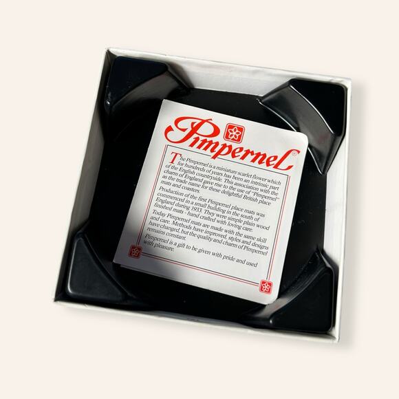 White & Gold Coaster Set (6 Pc) – 1960s Mid-Century Luxe Style - Picture 4 of 6